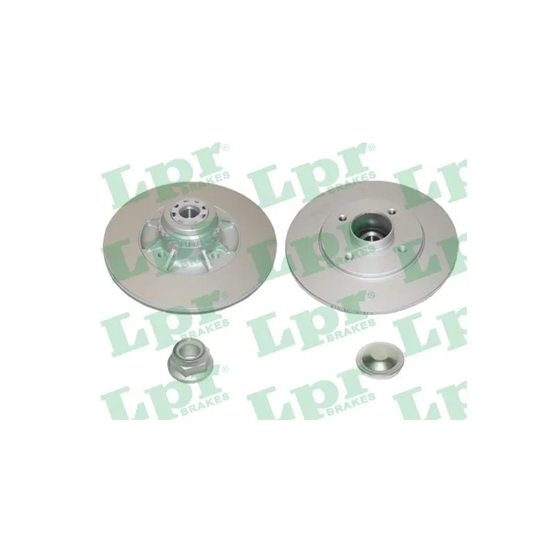 Jeu de 2 disques de frein arrière LPR R1034PRCA