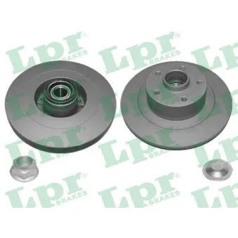 Jeu de 2 disques de frein arrière LPR R1045PRCA