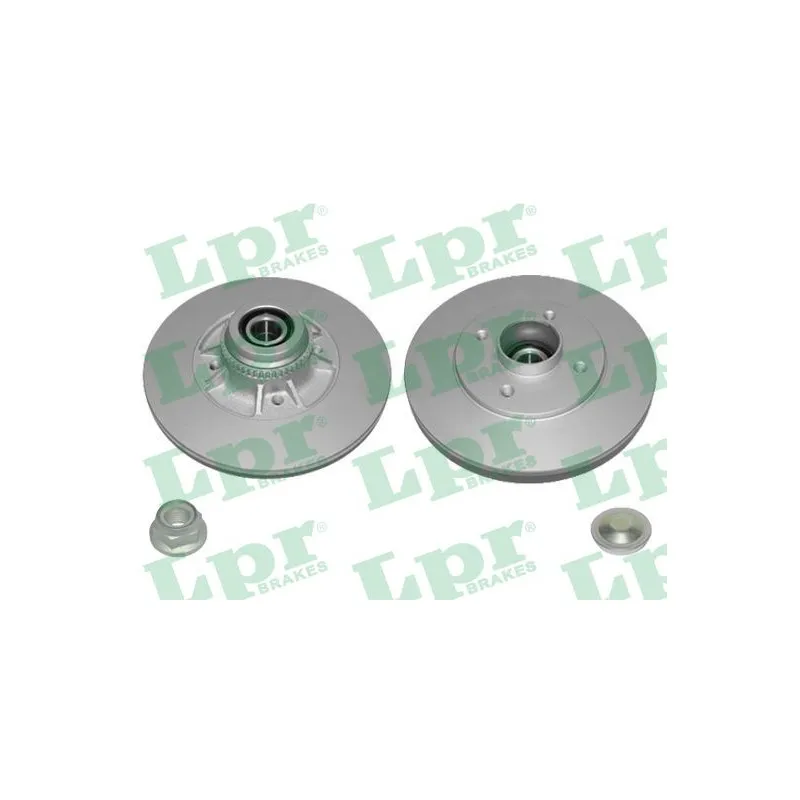 Jeu de 2 disques de frein arrière LPR R1054PRCA
