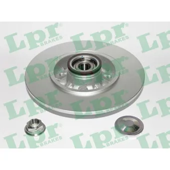 Jeu de 2 disques de frein arrière LPR R1078PRCA