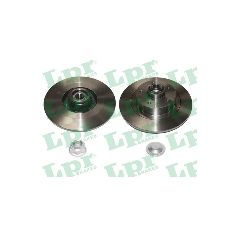 Jeu de 2 disques de frein arrière LPR R1079PCA