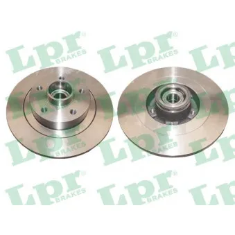 Jeu de 2 disques de frein arrière LPR R1080PCA