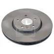 Jeu de 2 disques de frein avant FEBI BILSTEIN 105851 - Visuel 1