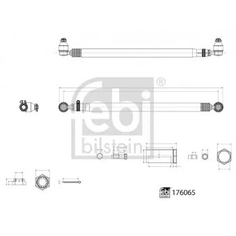 Barre de direction FEBI BILSTEIN 176065