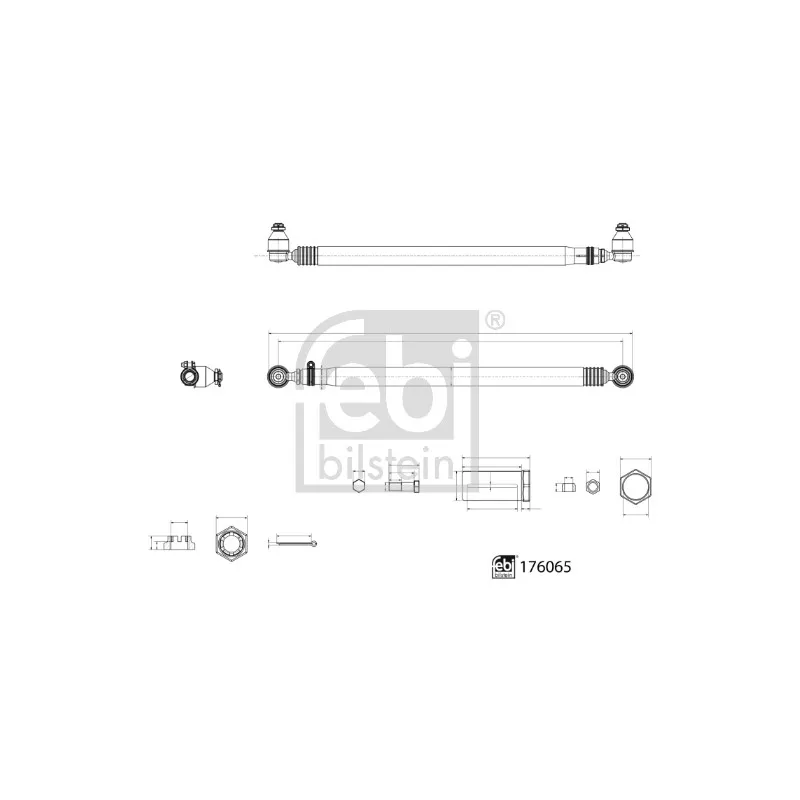 Barre de direction FEBI BILSTEIN 176065