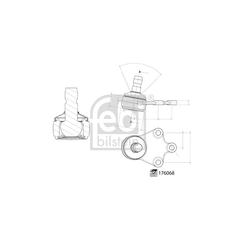 Rotule de suspension FEBI BILSTEIN 176068