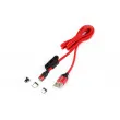 Cable USB magnétique Micro USB / Type C / Lightning 100 cm AMIO 02522 - Visuel 3