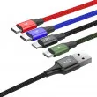 Cable USB 2x USB Type C, 1x Lightning, 1x Micro USB 120 cm AMIO BAS27849 - Visuel 2