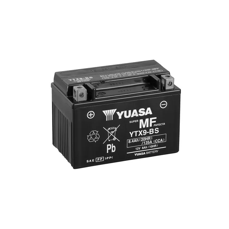 Batterie de démarrage YUASA YTX9-BS(CP)