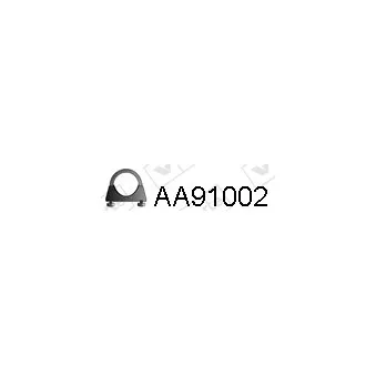 Pièce de serrage, échappement VENEPORTE AA91002