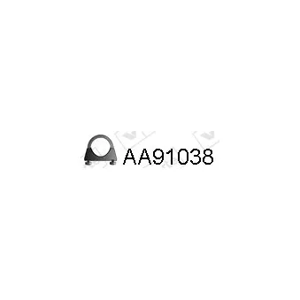Pièce de serrage, échappement VENEPORTE AA91038