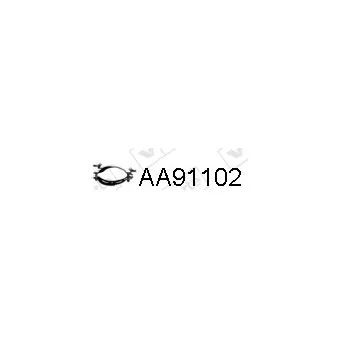 Pièce de serrage, échappement VENEPORTE AA91102