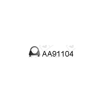 Pièce de serrage, échappement VENEPORTE AA91104