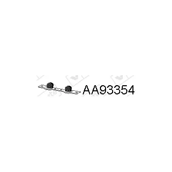 Bandes de caoutchouc, échappement VENEPORTE AA93354