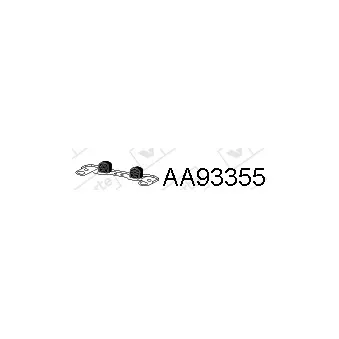 Bandes de caoutchouc, échappement VENEPORTE AA93355