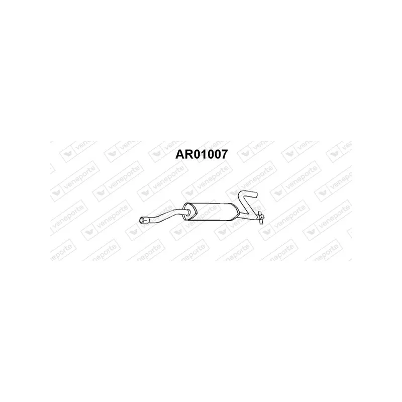 Silencieux arrière VENEPORTE AR01007