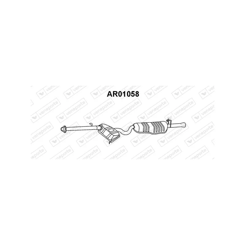 Silencieux arrière VENEPORTE AR01058