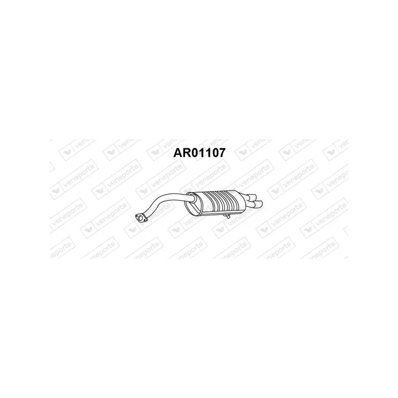 Silencieux arrière VENEPORTE AR01107