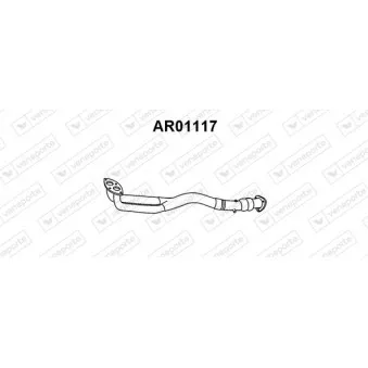 Tuyau d'échappement VENEPORTE AR01117