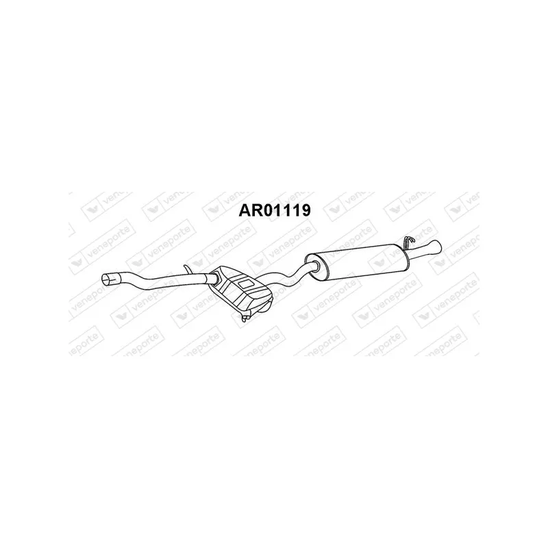 Silencieux arrière VENEPORTE AR01119