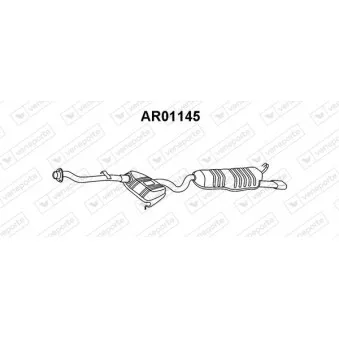 Silencieux arrière VENEPORTE