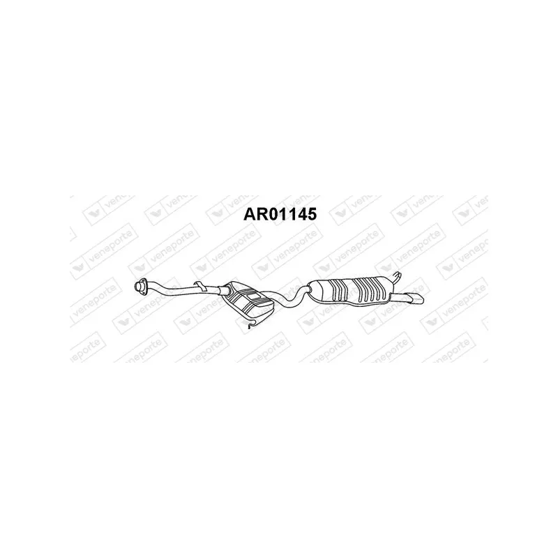 Silencieux arrière VENEPORTE AR01145