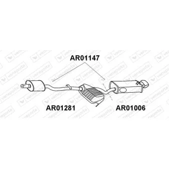 Silencieux arrière VENEPORTE