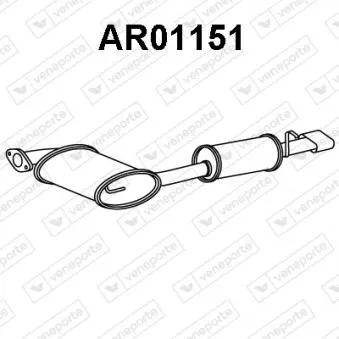 Silencieux arrière VENEPORTE AR01151