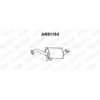 Silencieux central VENEPORTE