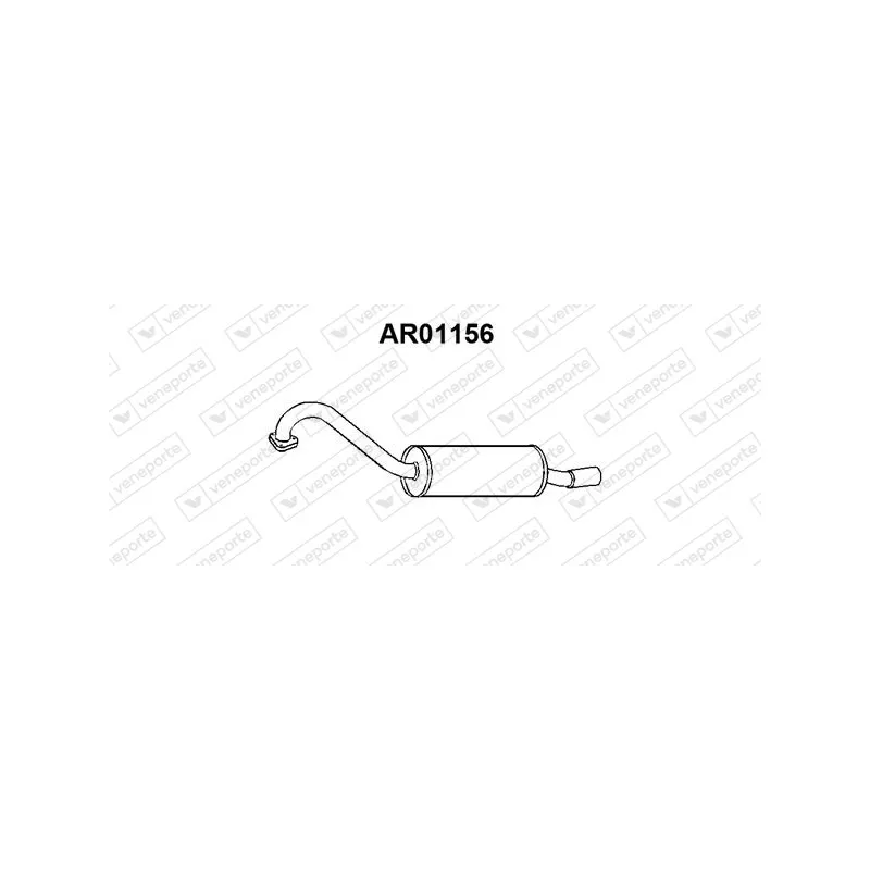 Silencieux arrière VENEPORTE AR01156