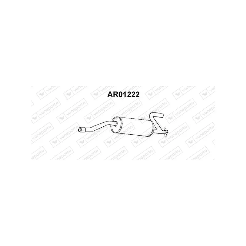 Silencieux arrière VENEPORTE AR01222