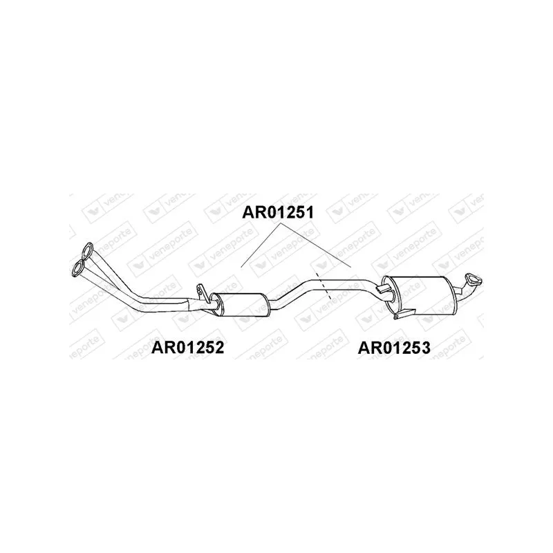 Silencieux central VENEPORTE AR01253