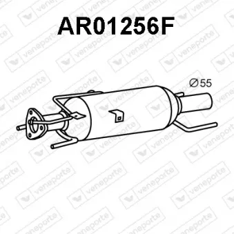 Filtre à particules / à suie, échappement VENEPORTE AR01256F