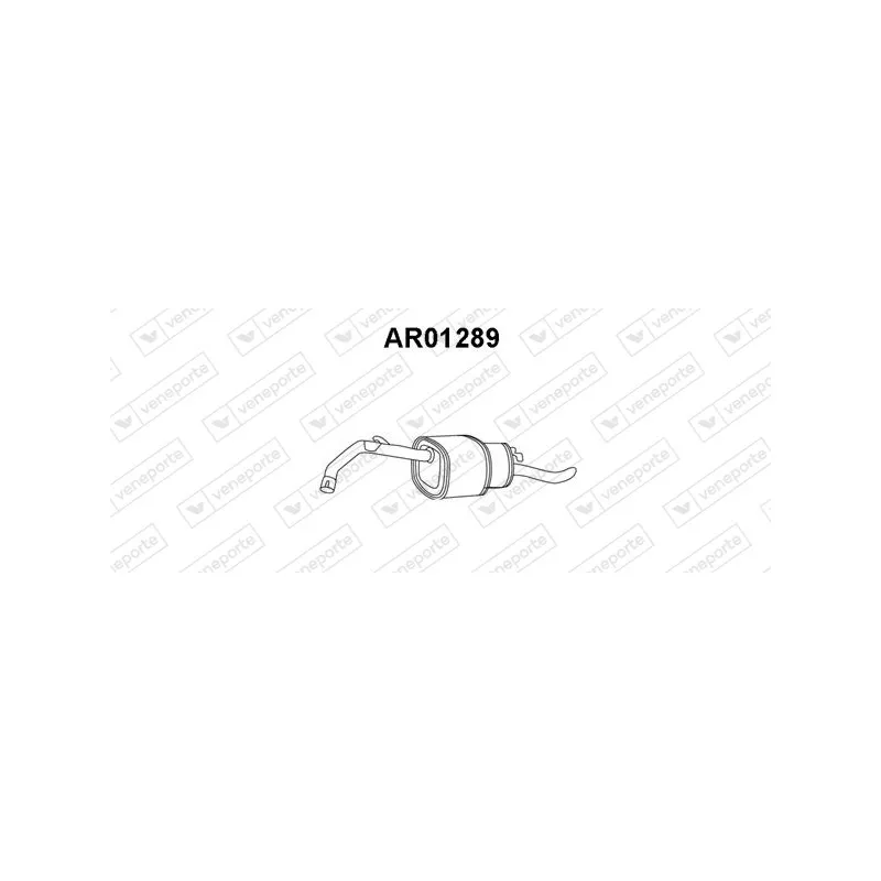Silencieux arrière VENEPORTE AR01289