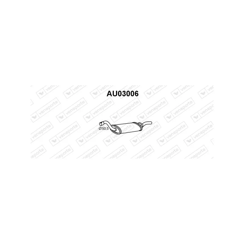 Silencieux arrière VENEPORTE AU03006
