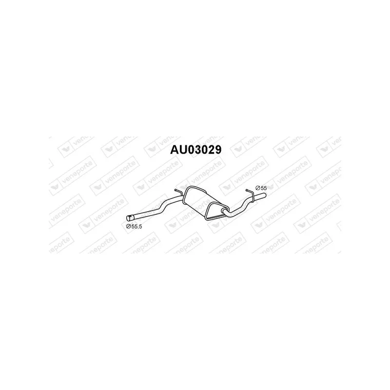 Silencieux avant VENEPORTE AU03029