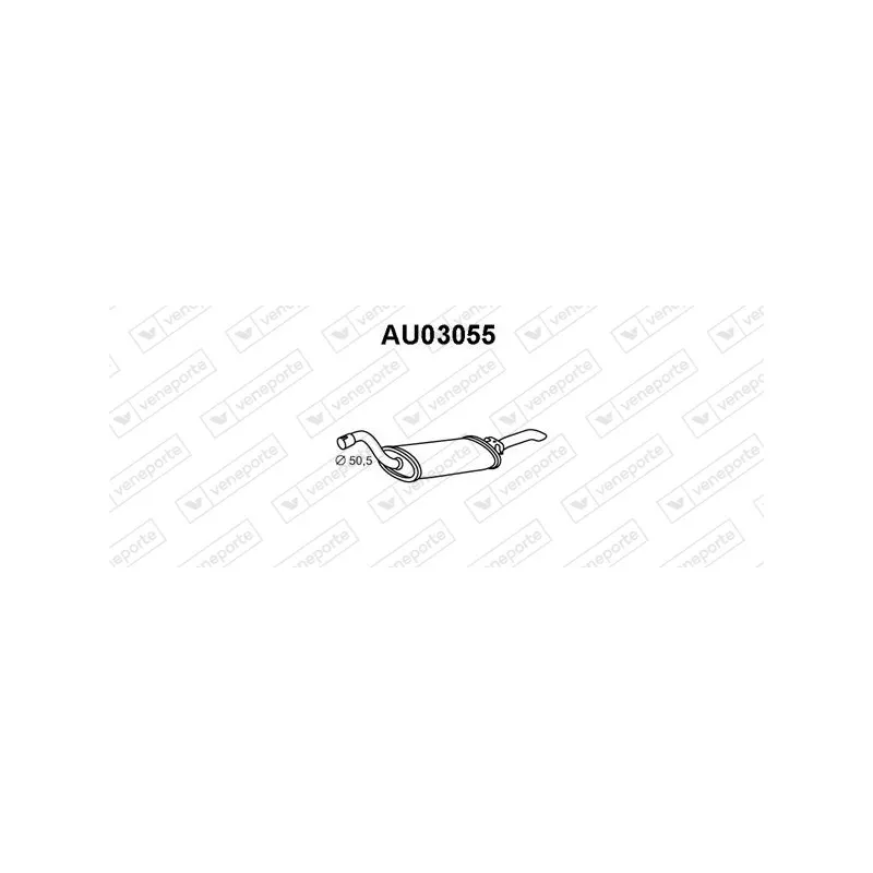 Silencieux arrière VENEPORTE AU03055