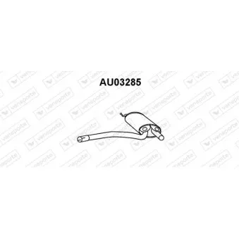 Silencieux avant VENEPORTE AU03285