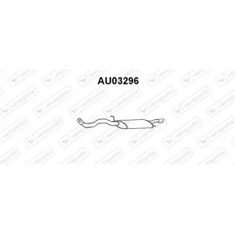 Silencieux arrière VENEPORTE AU03296