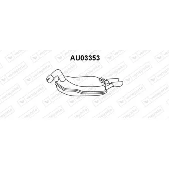 Silencieux arrière VENEPORTE