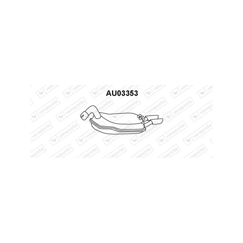 Silencieux arrière VENEPORTE AU03353
