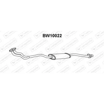 Silencieux avant VENEPORTE BW10022