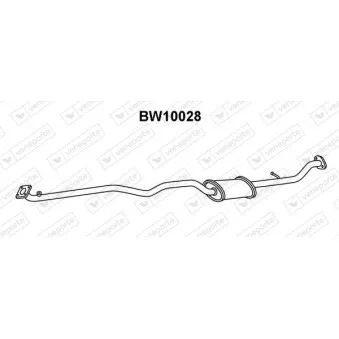 Silencieux avant VENEPORTE BW10028