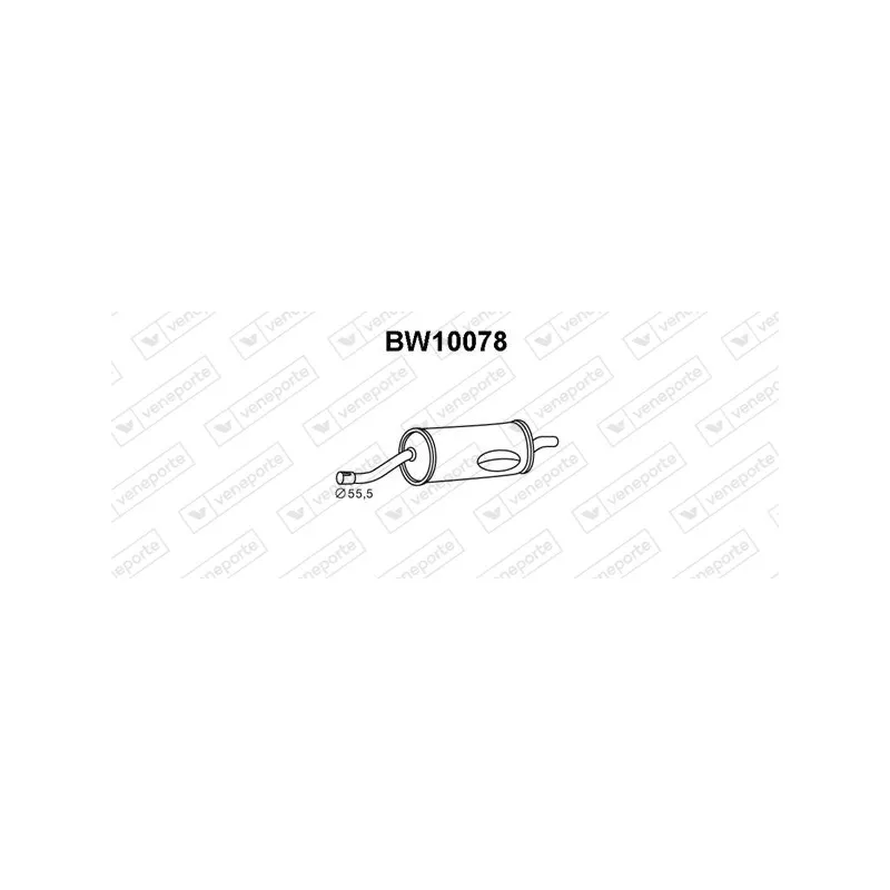 Silencieux arrière VENEPORTE BW10078