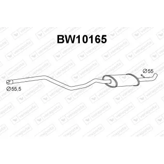 Silencieux avant VENEPORTE BW10165