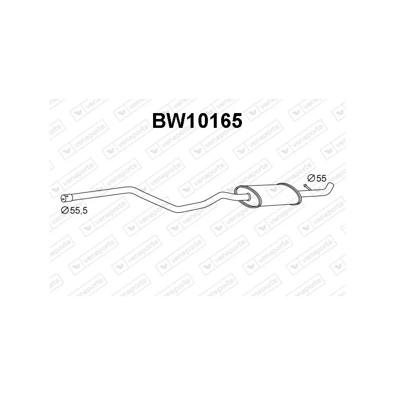 Silencieux avant VENEPORTE BW10165