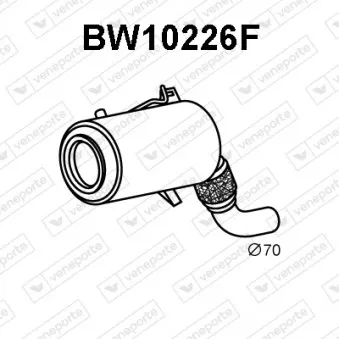 Filtre à particules / à suie, échappement VENEPORTE BW10226F