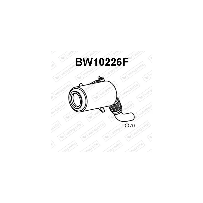 Filtre à particules / à suie, échappement VENEPORTE BW10226F