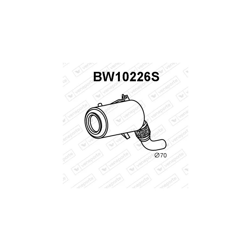 Filtre à particules / à suie, échappement VENEPORTE BW10226S