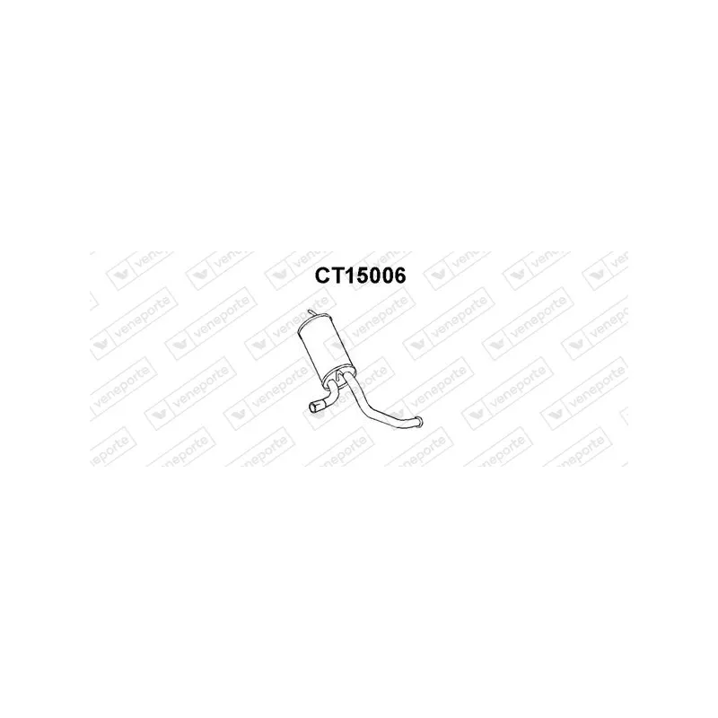 Silencieux arrière VENEPORTE CT15006